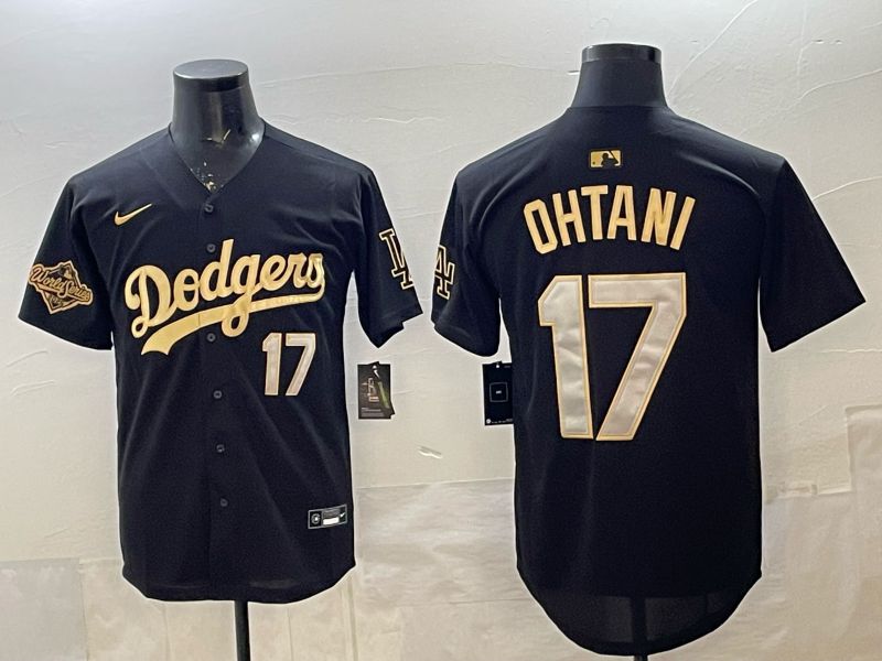 Men 2026 Nike Los Angeles Dodgers #17 Ohtani black Game MLB Jersey 09->los angeles dodgers->MLB Jersey